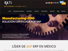 Tablet Screenshot of bxti.com.mx
